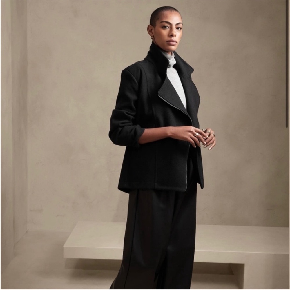 NWT Banana Republic Factory Knit Moto Jacket #4248490110003